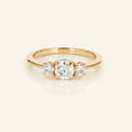 hree Stone Moissanite Trilogy Ring