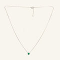 Emerald Solitaire Necklace