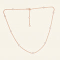 Moissanite Station Necklace