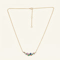 Emerald & Sapphire Multicolour Gemstone Necklace