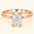 Oval Lab Grown Diamond Pavé Ring