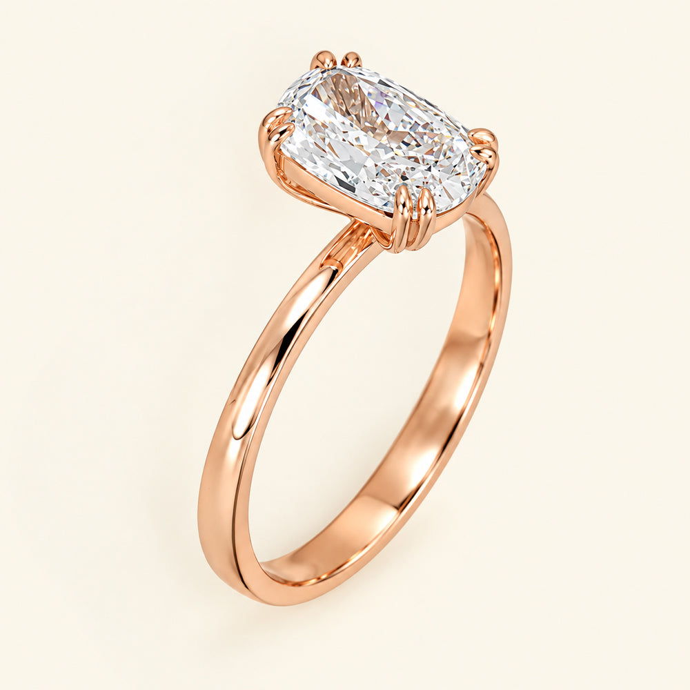 Oval Lab Grown Diamond Pavé Ring