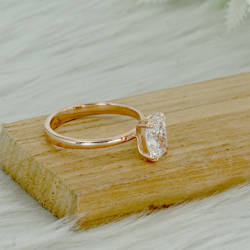 Oval Lab Grown Diamond Pavé Ring