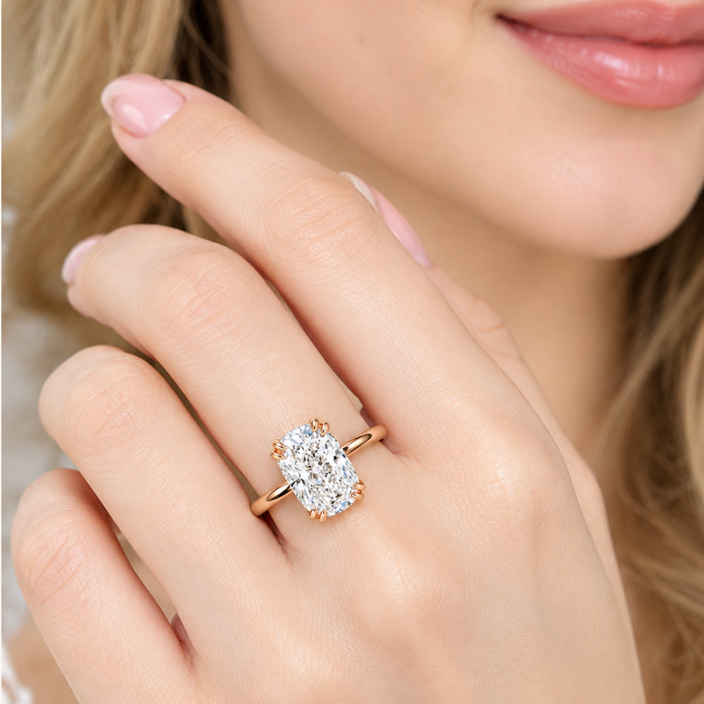 Oval Lab Grown Diamond Pavé Ring