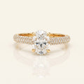 Cushion Moissanite Solitaire Engagement Ring