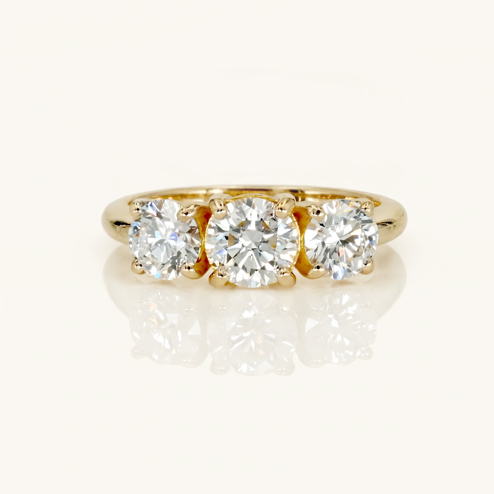 Three Stone Lab Grown Diamond Trilogy Ring