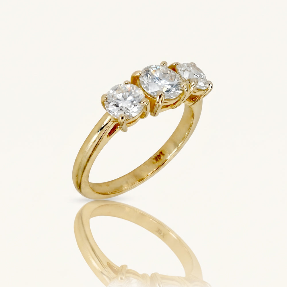 Three Stone Lab Grown Diamond Trilogy Ring