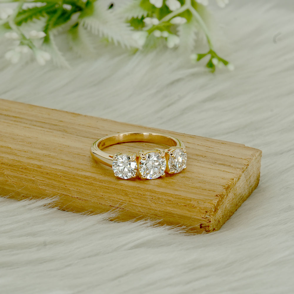 Three Stone Lab Grown Diamond Trilogy Ring