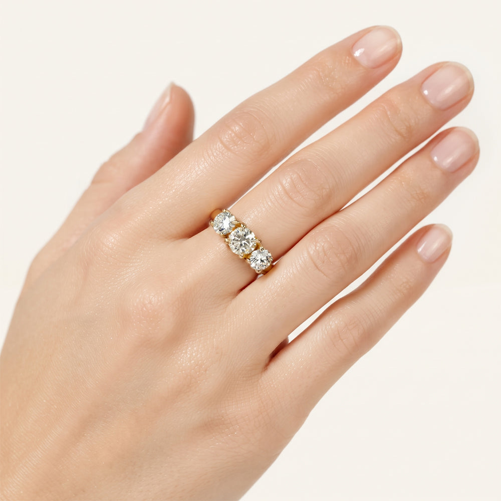 Three Stone Lab Grown Diamond Trilogy Ring