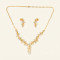 Lab Grown Diamond Leaf Necklace & Earring Set