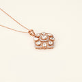 Lab Grown Diamond Polki Pendant Necklace