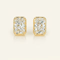 Radiant Cut Lab Grown Diamond Stud Earrings