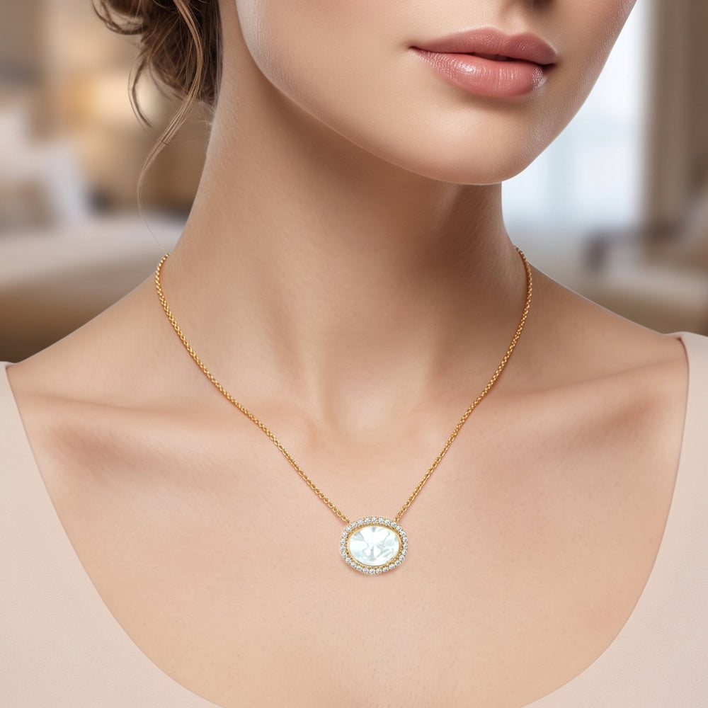 Lab Grown Diamond Polki Pendant Necklace