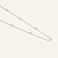 Moissanite Station Necklace