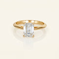 Emerald Cut Lab Grown Diamond Solitaire Engagement Ring
