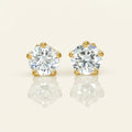 Round Lab Grown Diamond Stud Earrings