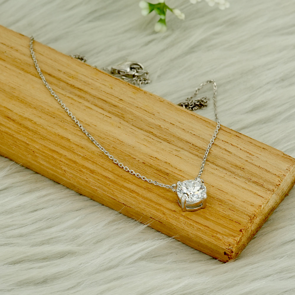 Lab Grown Diamond Solitaire Necklace