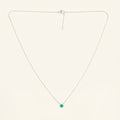 Emerald Solitaire Necklace