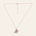 Sapphire & Lab Grown Diamond Butterfly Necklace