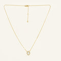 Oval Lab Grown Diamond Halo Necklace
