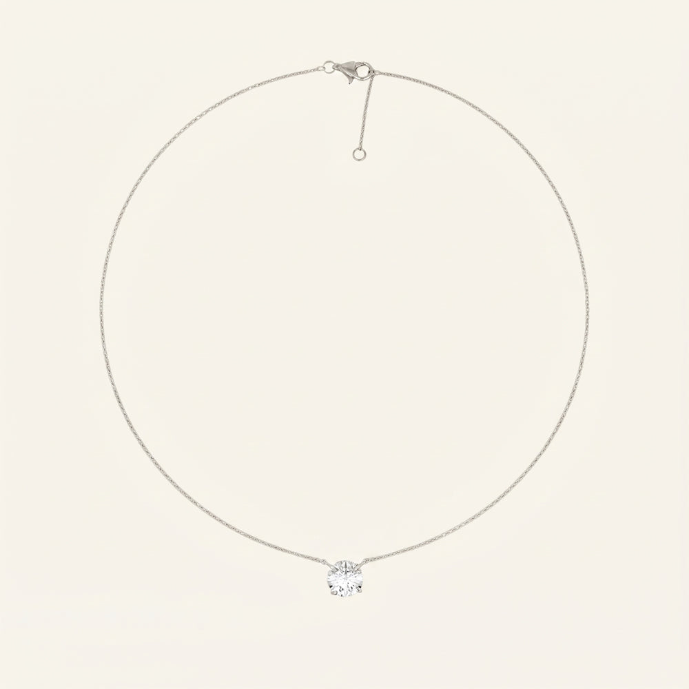 Lab Grown Diamond Solitaire Necklace
