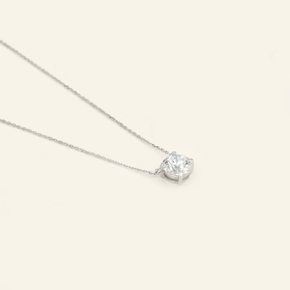 Lab Grown Diamond Solitaire Necklace