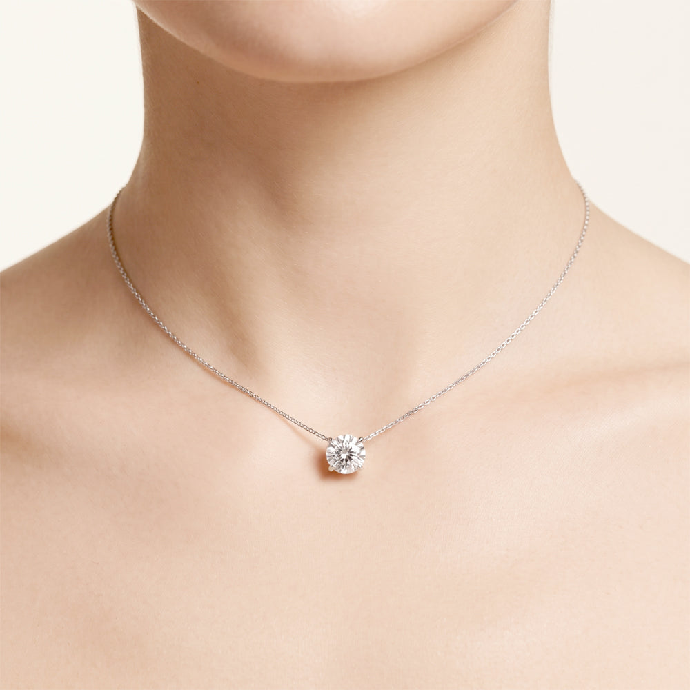 Lab Grown Diamond Solitaire Necklace