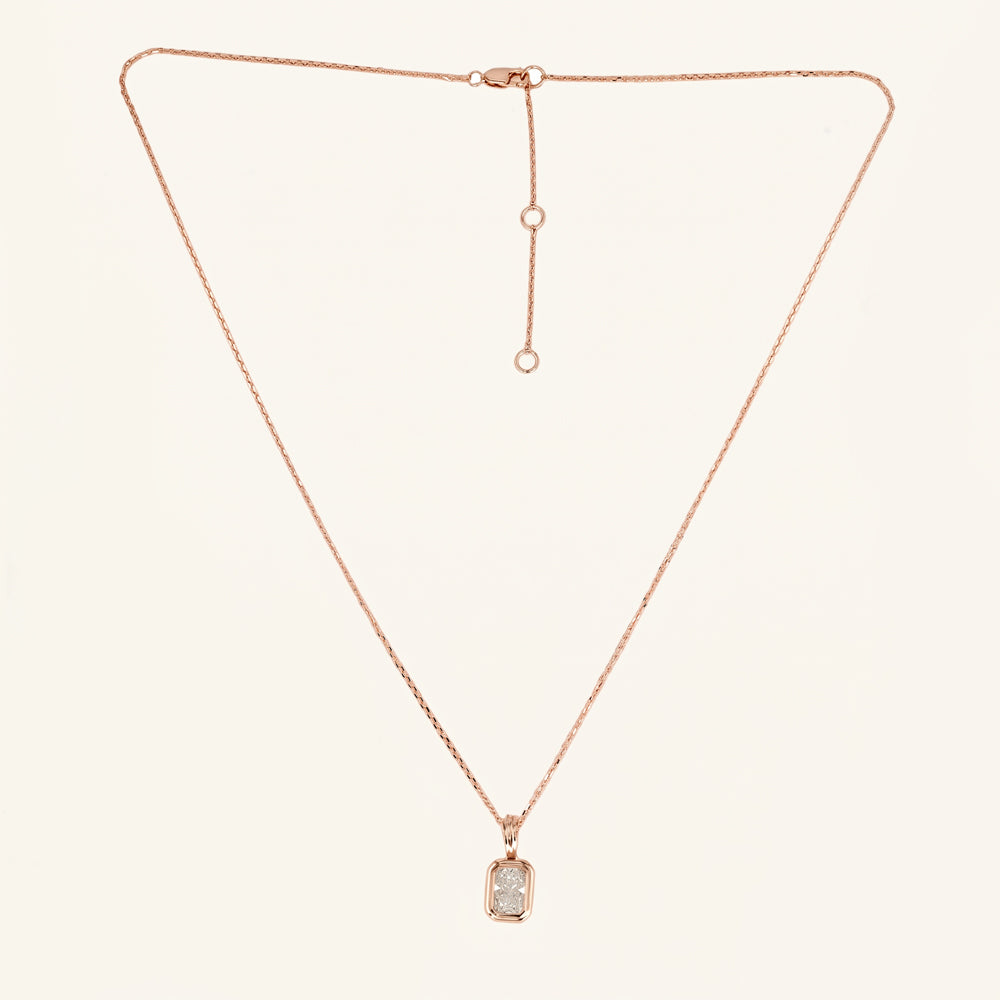 Lab Grown Diamond Solitaire Pendant Necklace