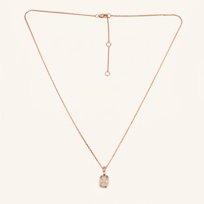 Lab Grown Diamond Solitaire Pendant Necklace