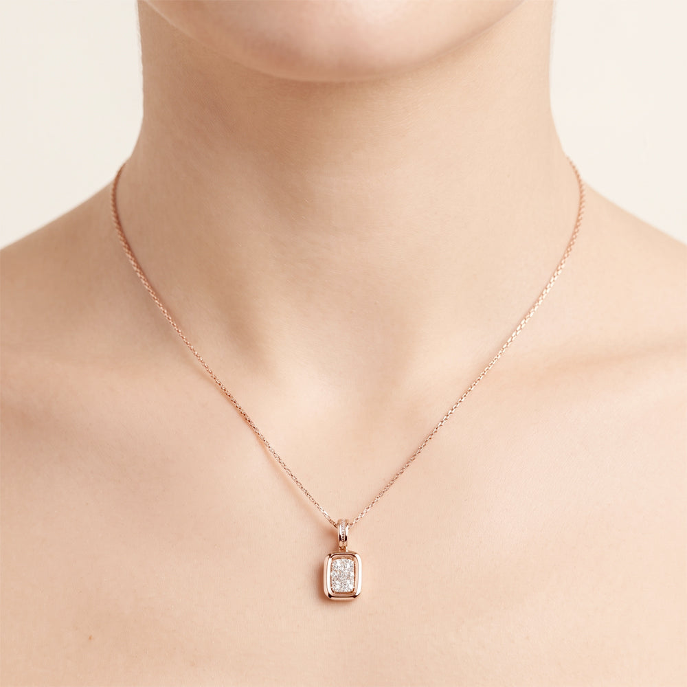 Lab Grown Diamond Solitaire Pendant Necklace