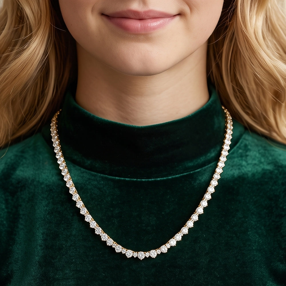 Lab Grown Diamond Tennis Necklace