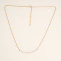 Moissanite Curve Wedding Necklace