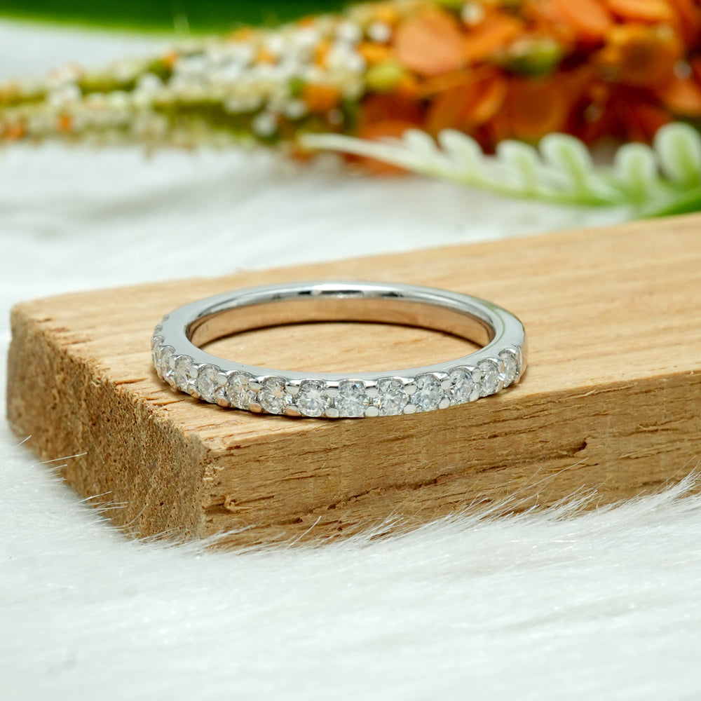 Cushion Moissanite Halo Engagement Ring