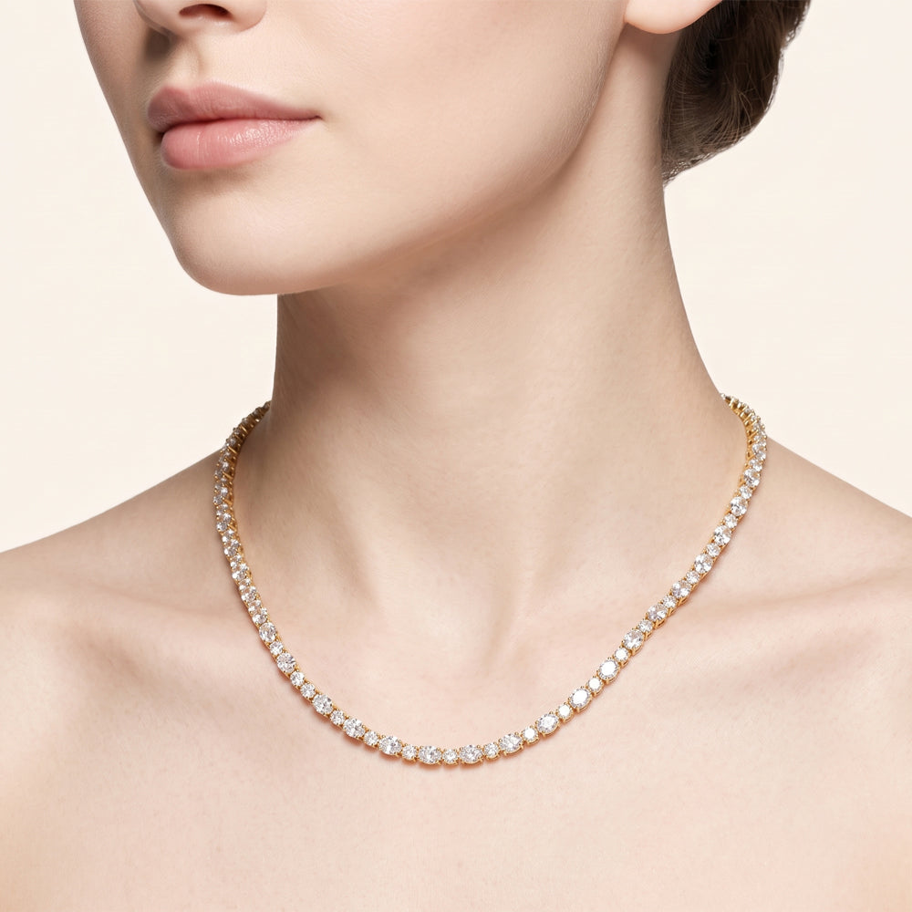 Lab Grown Diamond Tennis Necklace