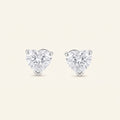 Heart Lab Grown Diamond Stud Earrings