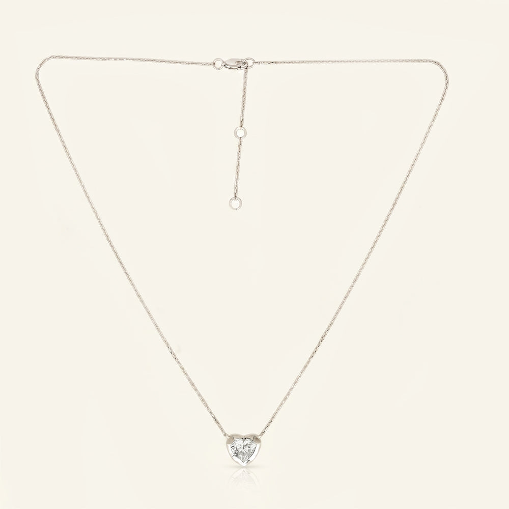 Heart Lab Grown Diamond Necklace