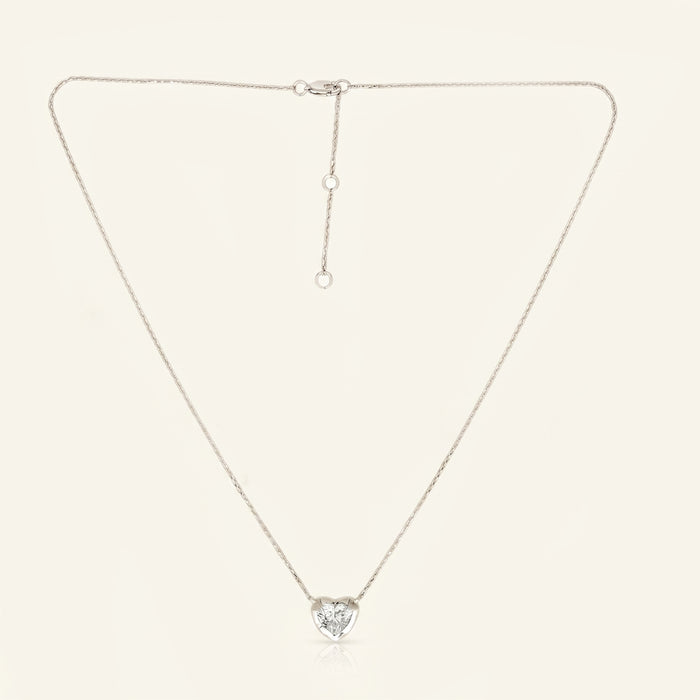 Heart Lab Grown Diamond Necklace