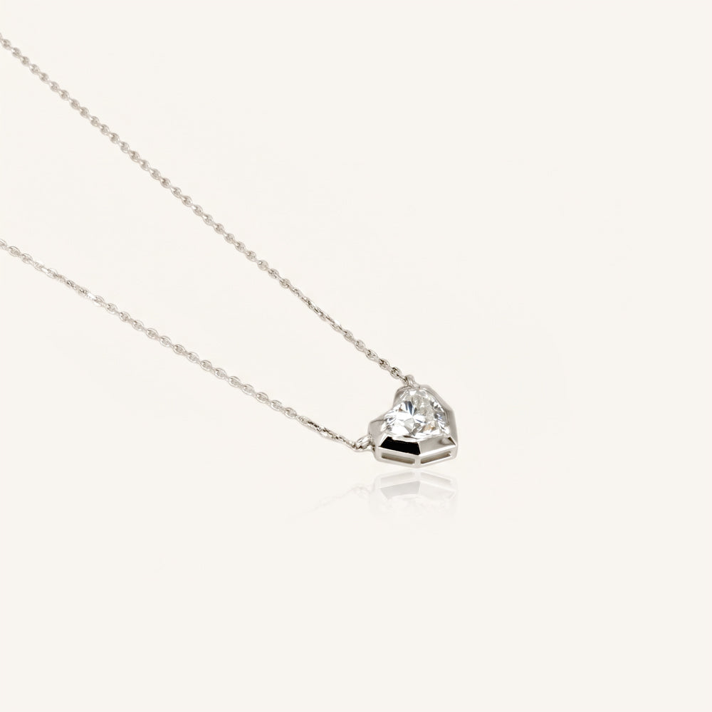 Heart Lab Grown Diamond Necklace