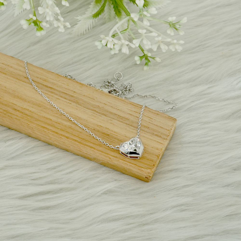 Heart Lab Grown Diamond Necklace
