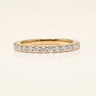 Moissanite Half Eternity Ring