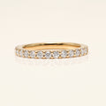 Moissanite Half Eternity Ring