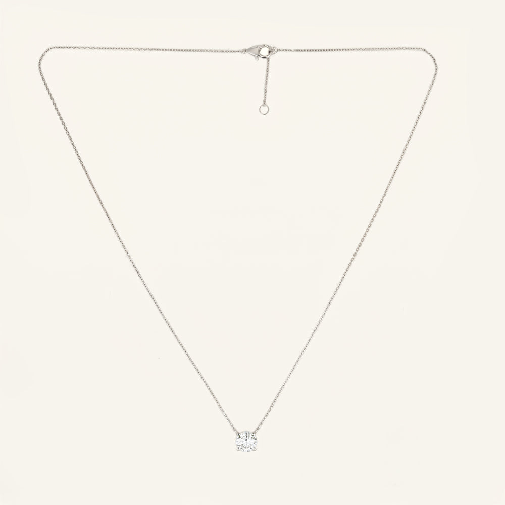 Lab Grown Diamond Solitaire Necklace