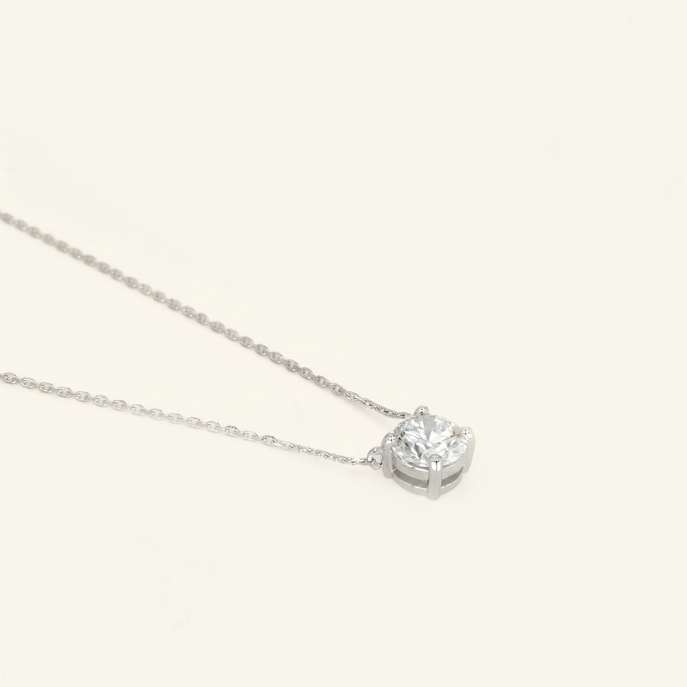 Lab Grown Diamond Solitaire Necklace