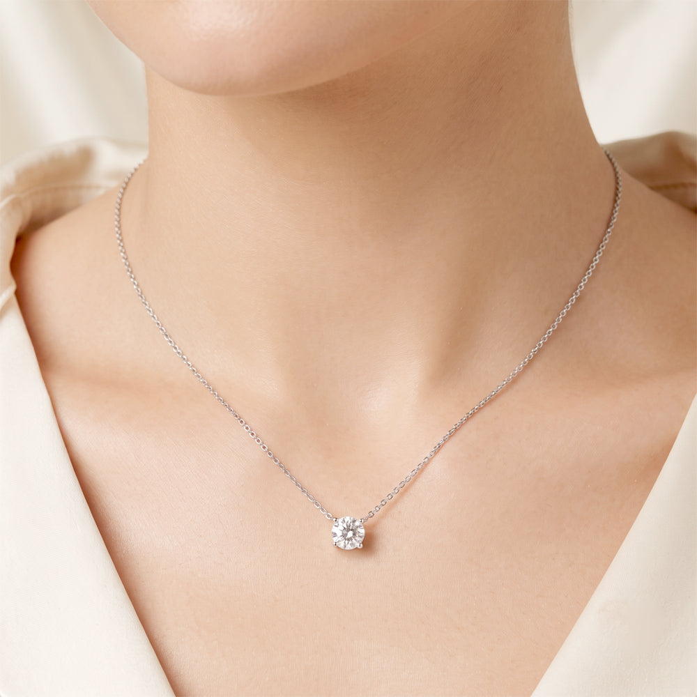 Lab Grown Diamond Solitaire Necklace